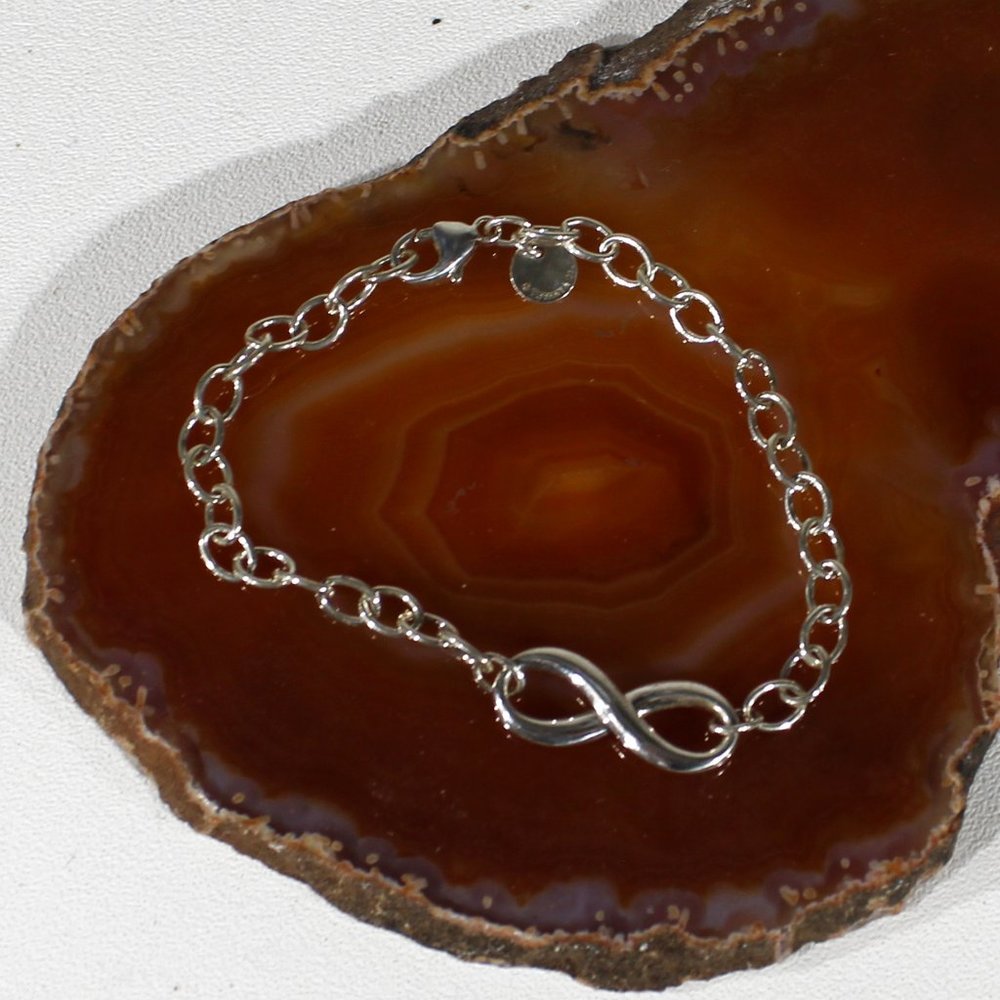 Tiffany & Co. Infinity Sterling Silver Bracelet.